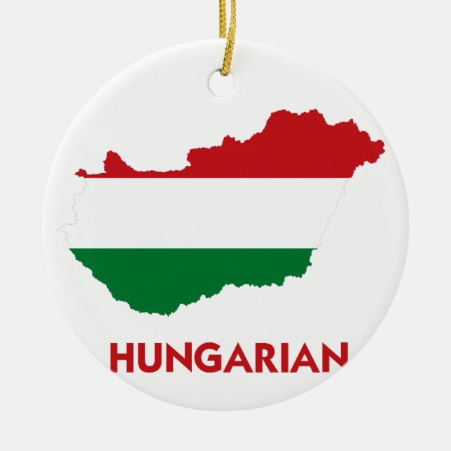 UNGARISCHE KARTE KERAMIK ORNAMENT (Vorne)
