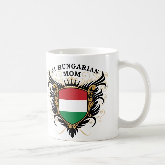 "Ungarische Mama der Nr.-eine " Kaffeetasse (Rechts)