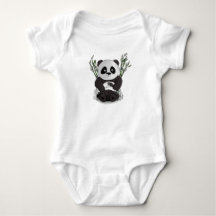 Ungarische Panda handgezeichnete Abbildung