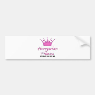 Ungarische Prinzessin Autoaufkleber
