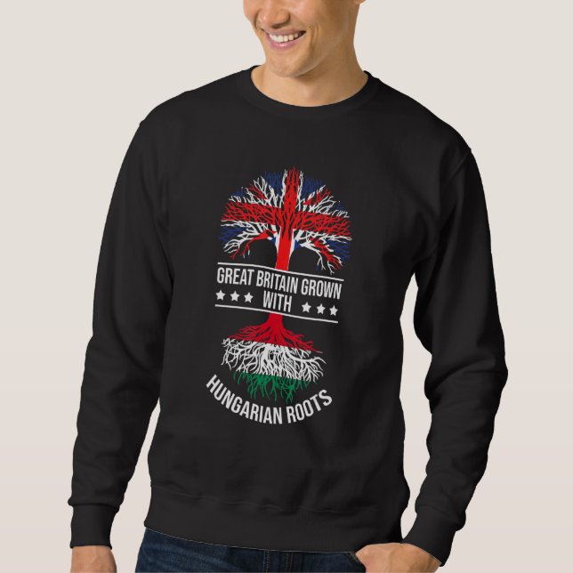 Ungarische Root Immigrant Herkunft Großbritannien  Sweatshirt (Vorderseite)