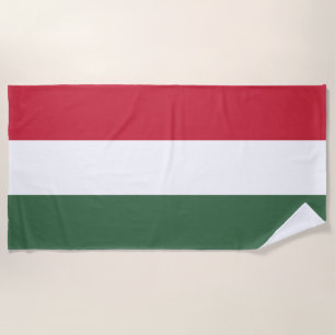 Ungarische Trikolore-Flagge Strandtuch