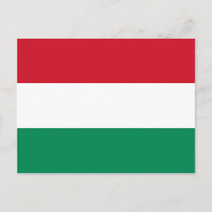 Ungarische (ungarische) Flagge Postkarte