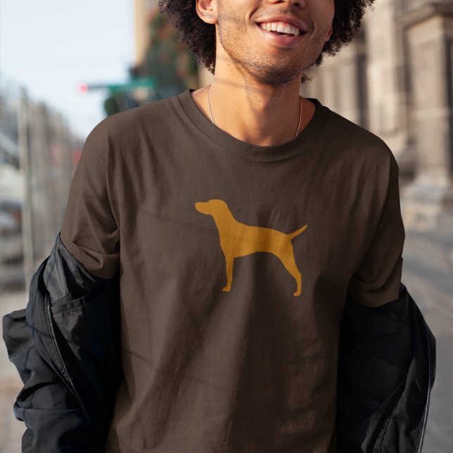 Ungarische Vizsla-Hunde-Silhouette T-Shirt (Von Creator hochgeladen)