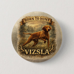 Ungarische Vizsla-Kunst    Button