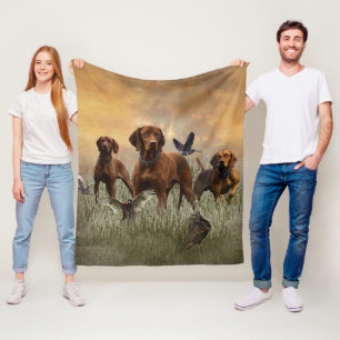 Ungarische Vizsla-Kunst Fleecedecke