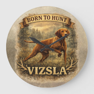 Ungarische Vizsla-Kunst Große Wanduhr