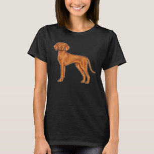 Ungarische Vizsla-Zeiger-Hund-Cartoon-Illustration T-Shirt