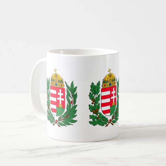 Ungarische Wappen Kaffeetasse (Vorderseite Links)
