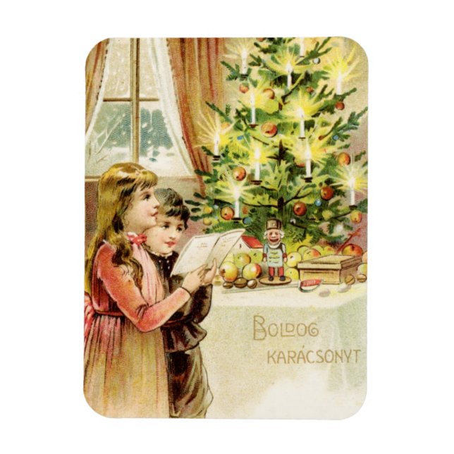 Ungarische Weihnachten 1902 Magnet (Vertikal)