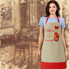 Ungarische Weihnachtsgrüße Schürze