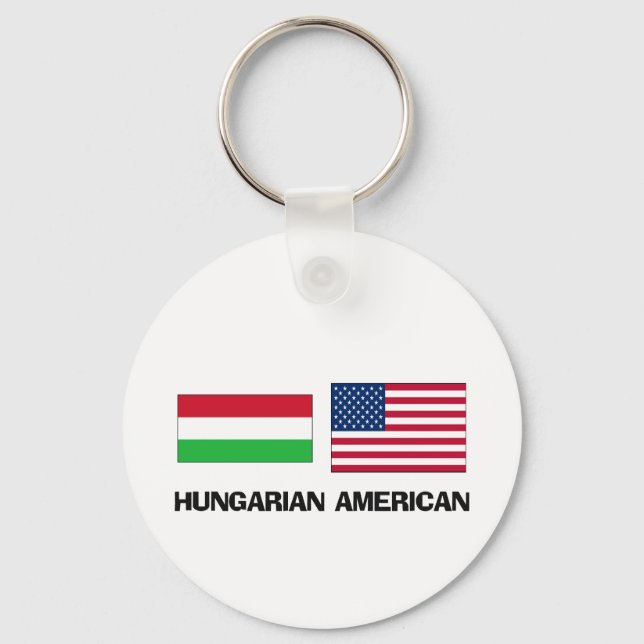 Ungarischer Amerikaner Schlüsselanhänger (Vorderseite)