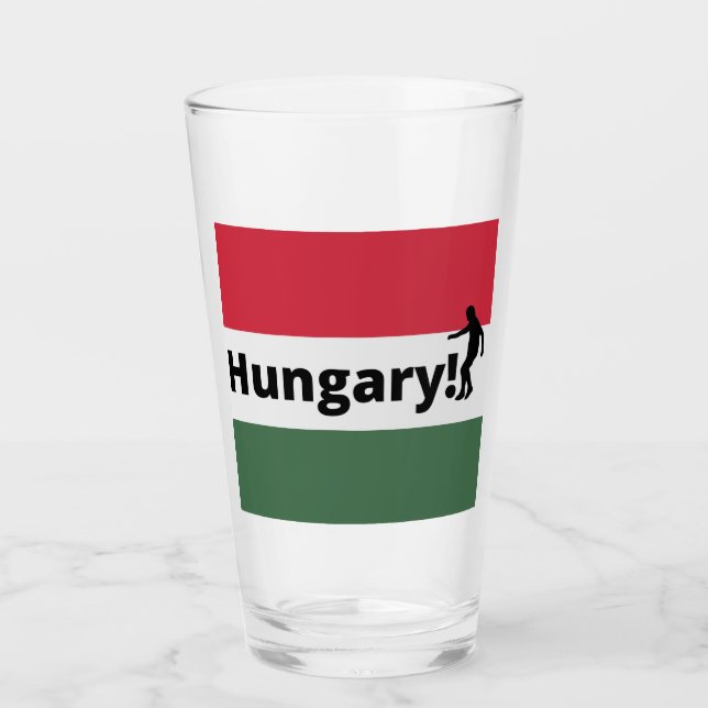 Ungarischer Fußball Glas (Vorderseite)