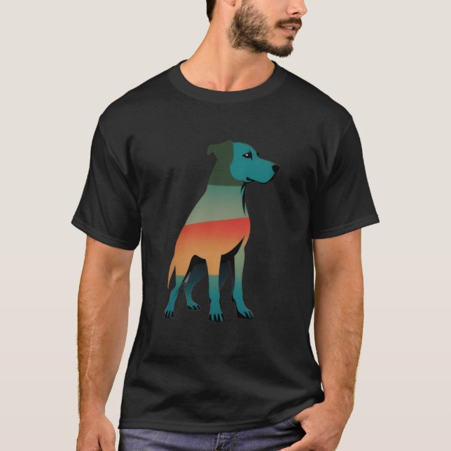 Ungarischer Hund Sonnenuntergang T-Shirt (Vorderseite)