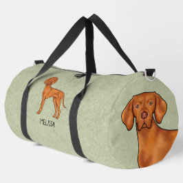 Ungarischer Niedlicher Pointer Hund mit dem Namen Duffle Bag