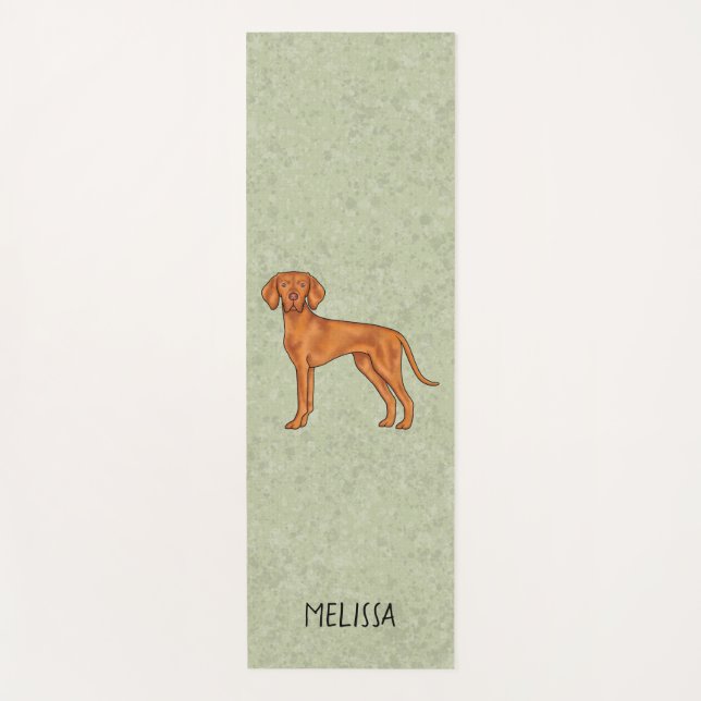 Ungarischer Niedlicher Pointer Hund mit dem Namen  Yogamatte (Vorderseite)