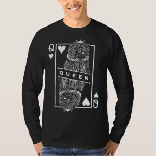 Ungarischer Puli Queen Of Hearts Hund Pop T-Shirt
