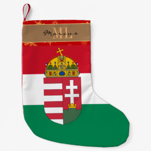 Ungarischer Strumpf für Flaggen, Ungarn, Monogramm Kleiner Weihnachtsstrumpf