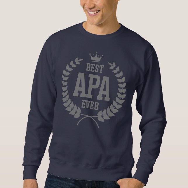 Ungarischer Vater Apa Bekleidung Bester Apa je  Sweatshirt (Vorderseite)