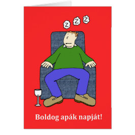 Ungarischer Vatertag Cartoon Spaß