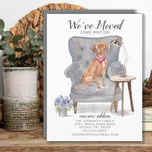 Ungarischer Vizsla Hund   Umzugsankündigung Ankündigung
