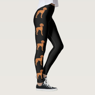 Ungarischer Vizsla Pointer Süße Cartoon-Hunde Schw Leggings