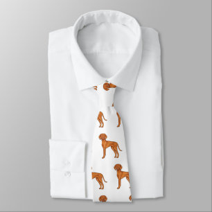 Ungarischer Vizsla Süßer Cartoon-Zeigerhund-Muster Krawatte