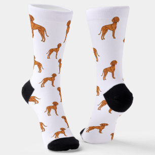 Ungarischer Vizsla Süßer Cartoon-Zeigerhund-Muster Socken