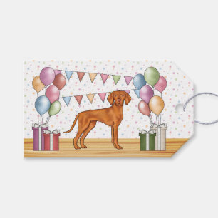 Ungarischer Vizsla Süßer Hund Pastell Alles Gute z Geschenkanhänger