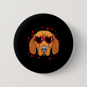 Ungarischer Vizsla Valentinsherz Süße Hunde Liebha Button