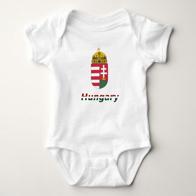 Ungarischer Wappen Baby Strampler (Vorderseite)