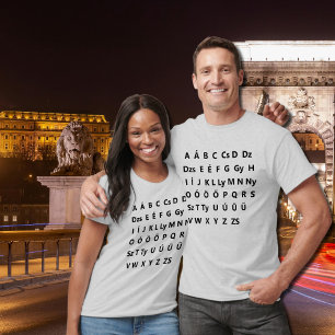 Ungarisches Alphabet T-Shirt