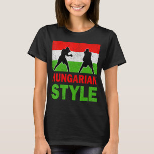 Ungarisches Boxing Vintag Ungarn Flagge Ungarische T-Shirt
