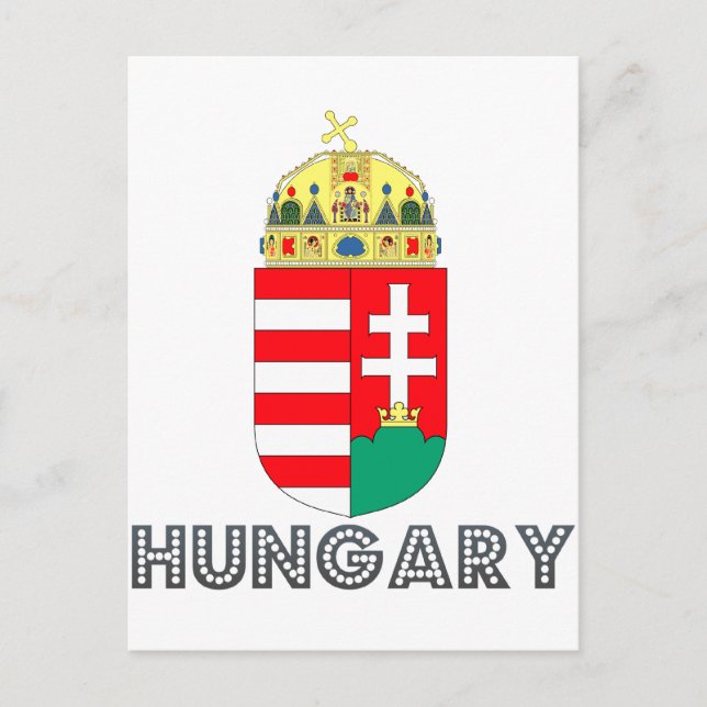 Ungarisches Emblem Postkarte (Vorderseite)