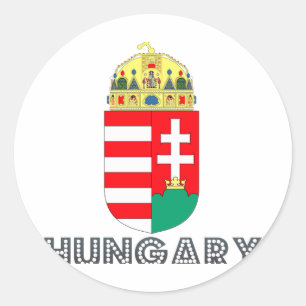 Ungarisches Emblem Runder Aufkleber