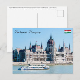 Ungarisches Gebäude des Parlaments in Budapest Postkarte