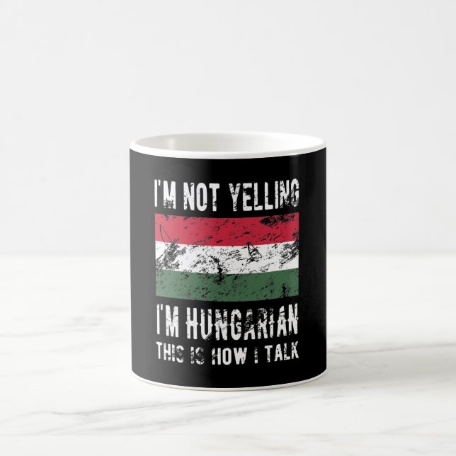 Ungarisches Kulturerbe Ungarn Roots Ungarische Fla Kaffeetasse (Mittel)