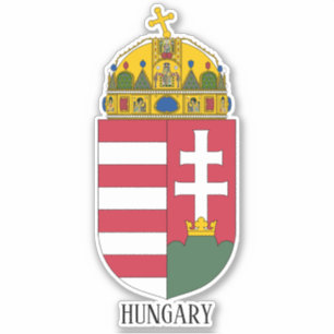 Ungarisches Nationalwappen Patriotisch Aufkleber