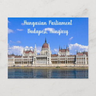 Ungarisches Parlament an der Donau – Budapest Postkarte