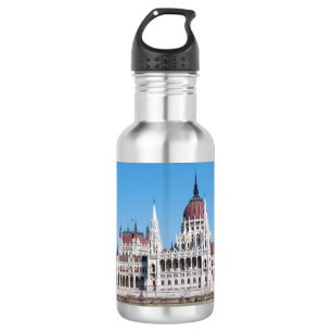 Ungarisches Parlamentsgebäude in Budapest Edelstahlflasche