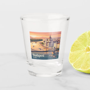 Ungarisches Parlamentsgebäude Ungarn Schnapsglas