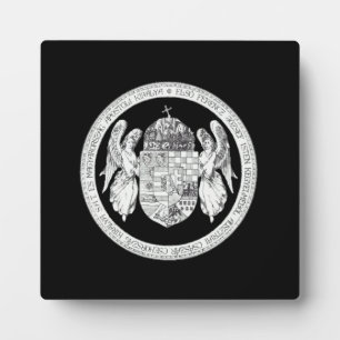 Ungarisches Siegel mit Wappen Ungarn Geschenke Fotoplatte
