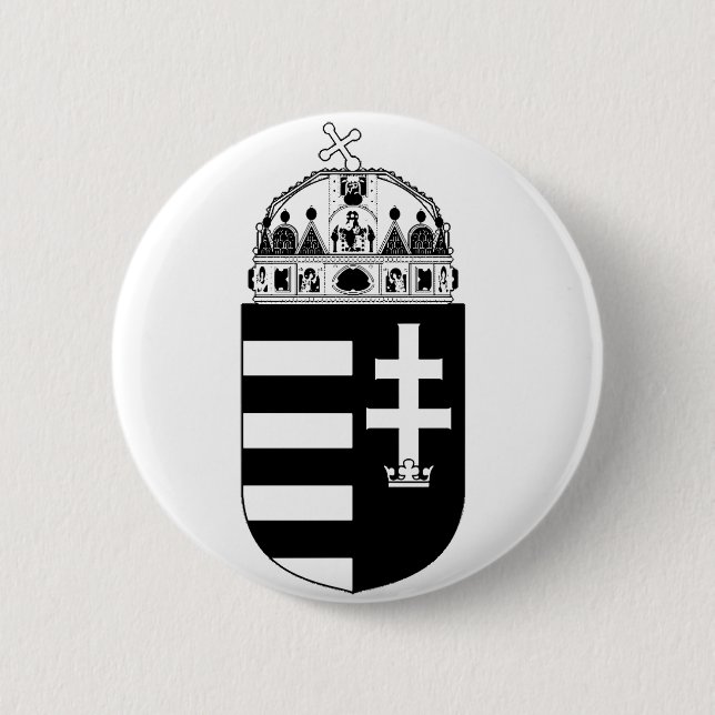 Ungarisches Wappen Button (Vorderseite)
