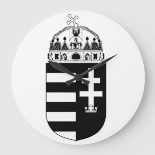 Ungarisches Wappen Große Wanduhr