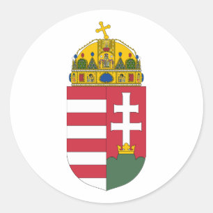 ungarisches Wappen Runder Aufkleber