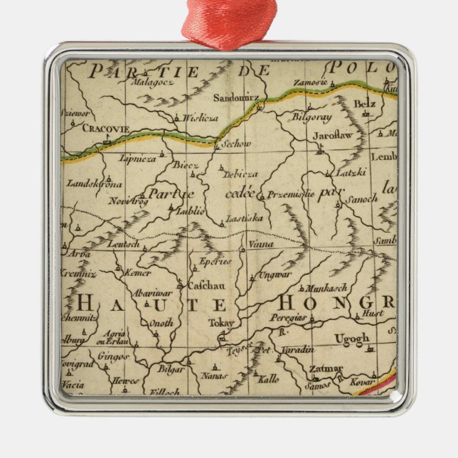 Ungarn 3 silbernes ornament (Vorne)