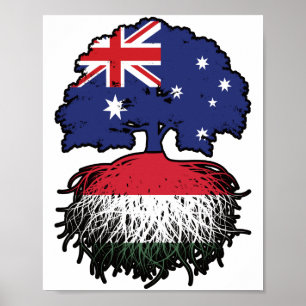 Ungarn Australisch Australien Tree Roots Poster