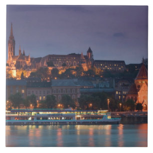 UNGARN, Budapest: Burg Hügel, Calvinistische Kirc Fliese