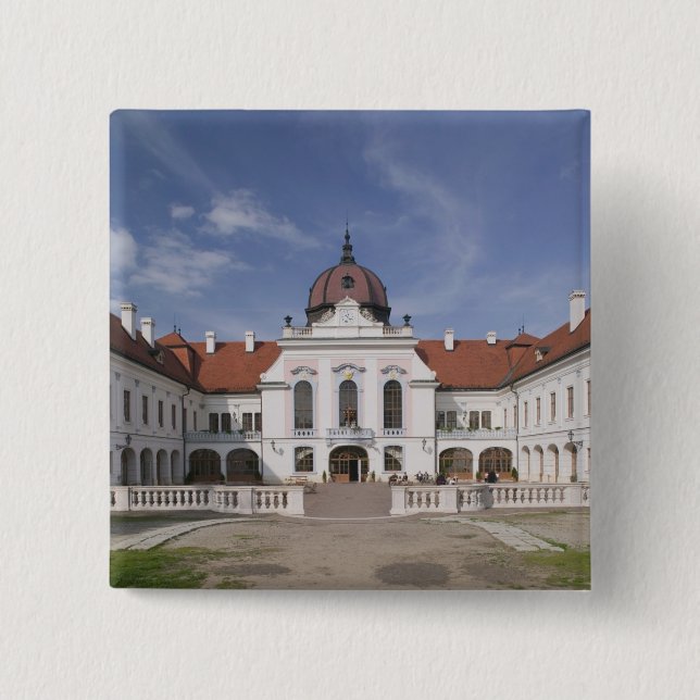 Ungarn, Budapest, Godollo: Royal Mansion, Zuhause Button (Vorderseite)