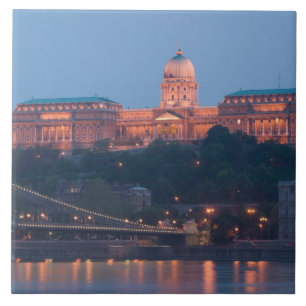 UNGARN, Budapest: Szechenyi-Brücke (Kettenbrücke), Fliese